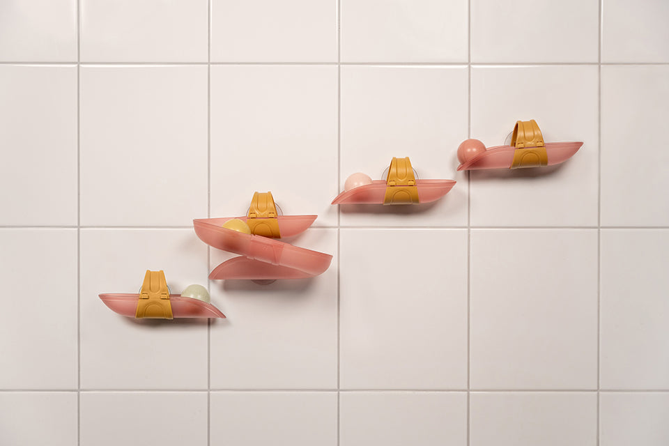 Little Dutch vannas bumbu celiņu komplekts bērniem – rotaļlieta ar piesūcekņiem jautrai peldēšanās laikā un sīko motoriku attīstībai