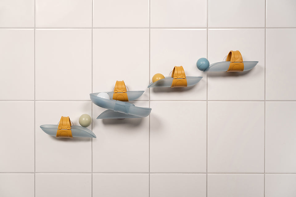 Little Dutch vannas bumbu celiņu komplekts bērniem – rotaļlieta ar piesūcekņiem jautrai peldēšanās laikā un sīko motoriku attīstībai